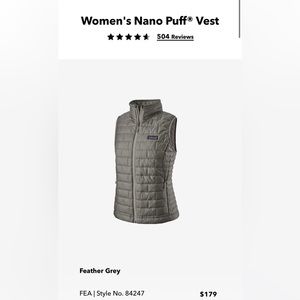Patagonia Vest/ Size M /Grey